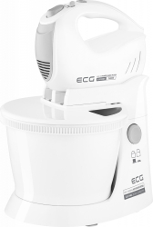 Mixer de mana cu bol rotativ ECG RSM 4052 400 W 3.5 L 5 viteze functie Turbo alb 