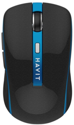 Mouse Fara Fir 2.4G 1000/1200/1600 DPI - Havit MS951GT - Black / Blue 