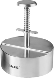 Presa hamburger Ibili-Utensilios Varios otel inoxidabil 11.4 cm argintiu 
