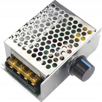 Regulator tensiune si viteza motor Zola control pana la 4000W 20A interval reglare 50-230V plastic si metal 8.6 x 5.5 x 3.8 cm gri 
