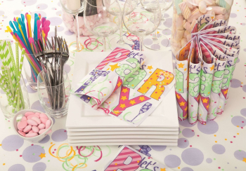 Servetele de masa festive Linclass - Lets Party / 40 x 40 cm / 50 buc 