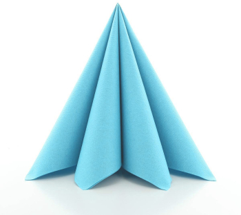 Servetele de masa festive Linclass - Sky Albastru ciel / 40 x 40 cm / 50 buc 