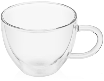 Set 2 cesti pentru cappuccino ETA5180 92010 230 ml pereti dubli din sticla borosilicata 