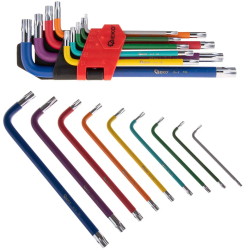 Set chei torx colorate T10-T50 9 bucati Geko G01709