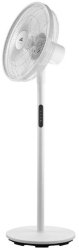 Ventilator cu picior ETA Breezo 460790000 design de lux 60 W 45 cm 4 viteze 5 palete oscilatie temporizator LED telecomanda alb 