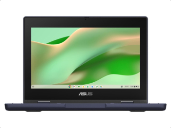 Laptop 2-in-1 ASUS Chromebook CR11 Flip CR1104FTA-NS0176 Intel N150 11.6 inch Touch RAM 8GB eMMC 64GB Intel Graphics Chrome OS Mineral 