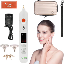 Aparat Fibroblast Plasma Pen cosmetic GlowforHome pentru indepartarea Tatuajelor Cicatricilor Petelor Alunitelor Pistruilor USB Alb
