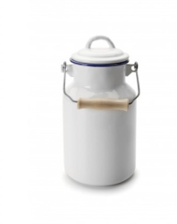 Bidon pentru lapte Ibili-Blanca otel emailat 13x26 cm alb 