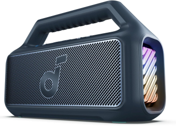 Boxa portabila Anker Soundcore Boom 2 80W BassUp 2.0 IPX7 Lumini RGB Bluetooth 5.3 Albastru 