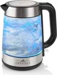 Cana fierbator din sticla ETA Crystela 6153 1 7 L 2200 W iluminare LED albastra 