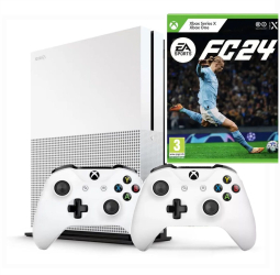 Consola Microsoft Xbox One S 500GB + 2 Controllere + Joc Fc24 Xbox one s Second Hand 