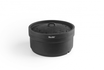 Cos gatire aburi Ibili-Moka silicon 18x10 cm negru 