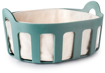 Cos servire paine Ibili plastic/bumbac 24x19x11 cm vernil 