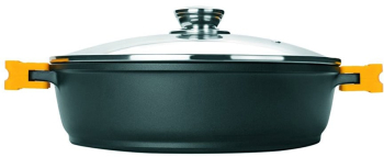 Cratita Ibili-Evolution aluminiu 32x8.5 cm negru/galben 