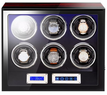 Cutie intors ceasuri automatice iUni Luxury Watch Winder 6 Mahon 
