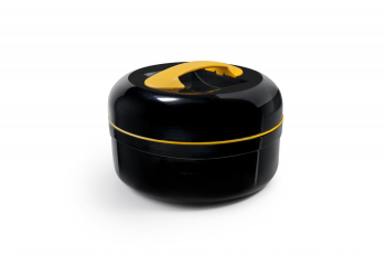 Cutie pentru pranz Ibili-Lunch away plastic 20x16 cm negru/portocaliu 