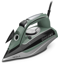 Fier de calcat cu iPump Tesla IR600BGP 3000 W sensor maner abur vertical rezervor 400 ml 65g/min autocuratare oprire automata cablu 