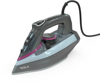 Fier de calcat Tesla IR400GP 3100 W talpa ceramica rezervor 380 ml 25g/min Functie Anti-Calcar Functie Anti-Picurare cablu 1.9 m Gri 