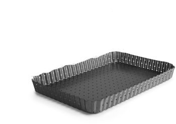 Forma dreptunghiulara perforata Ibili-Crous otel 31x21 cm gri 