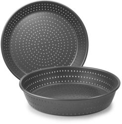 Forma rotunda Crous perforata Ibili otel 24x4 cm gri 