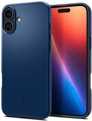 Husa pentru iPhone 16 - Spigen Thin Fit MagSafe - Navy Blue 