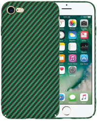 Husa pentru iPhone 7 / iPhone 8 / iPhone SE 2 SE 2020 / iPhone SE 3 SE 2022 - Techsuit Carbonite FiberShell - Green
