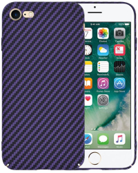 Husa pentru iPhone 7 / iPhone 8 / iPhone SE 2 SE 2020 / iPhone SE 3 SE 2022 - Techsuit Carbonite FiberShell - Purple 