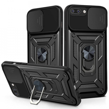 Husa pentru iPhone 7 Plus / iPhone 8 Plus - Techsuit CamShield Series - Black 