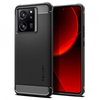 Husa pentru Xiaomi 13T / 13T Pro - Spigen Rugged Armor - Black 