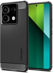 Husa pentru Xiaomi Redmi Note 13 Pro 5G / Poco X6 - Spigen Rugged Armor - Black 