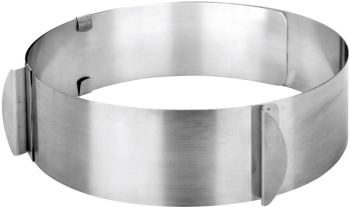 Inel reglabil patiserie Ibili otel inoxidabil 16-30x5.5 cm argintiu 