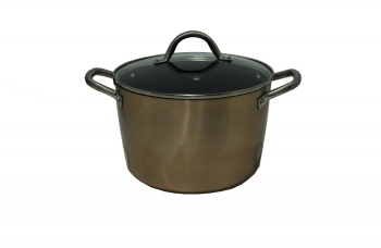 Oala cu capac Ibili-Natura Copper aluminiu 24x15 cm maro 