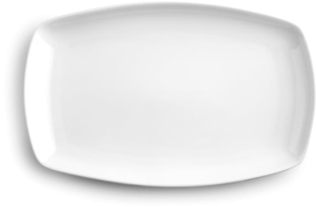 Platou servire Ibili-Castilla Blanco portelan 35x23.3x2.6 cm alb 