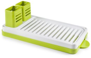 Scurgator de vase Ibili plastic 44x22x13cm alb/verde 