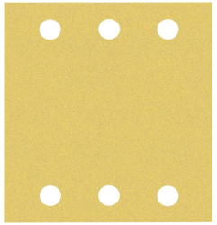 Set 10 buc hartie abraziva pentru vopsea Bosch 115 x 140 mm P40-180 Galben 