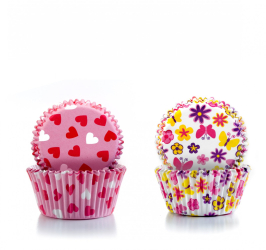Set 100 forme briose Ibili-Baking Cups hartie 7.5x4 cm multicolor 