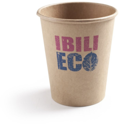 Set 12 pahare Ibili-Eco hartie kraft 7.5x9cm maro