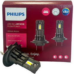 Set 2 Becuri PHILIPS LED H7/H18 12V 6000K ULTINON ACCESS Duo Pack 