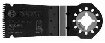 Set 25 panze pentru fierastrau multicutter Bosch AIZ 32 BPC Hard Wood OIS intrare directa in lemn dur 