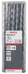 Set 30 burghie gaurire cu percutie Bosch SDS-Plus-7 6X100X165mm pentru beton armat 