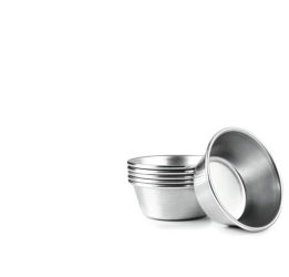 Set 6 forme prajituri Ibili-Aluminio aluminiu 7x3 cm argintiu 