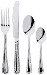 Set tacamuri Judge-Bead otel inoxidabil argintiu 