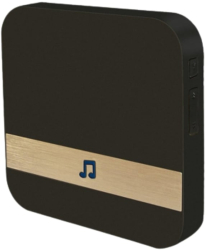 Sonerie Receptor Inteligenta de interior pentru Interfon Video WiFi Atentionare sonora 52 de melodii diferite 4 nivele Volum Negru 