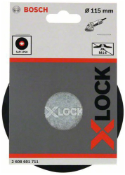 Suport dur pentru disc abraziv 115mm cu X-LOCK Bosch slefuire fina 