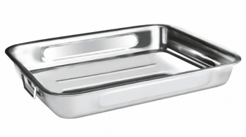 Tava copt Ibili-Bistrot otel inoxidabil 53x38x7.5 cm argintiu 