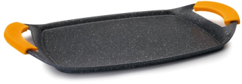 Tava grill Ibili-Basic aluminiu 36x23x3.2 cm negru/galben 