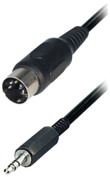 Cablu audio stereo 1.5m 3.5 mm JACK tata - 5PIN DIN tata 