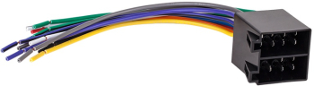 Conector ISO mama auto lipit cu cabluri 20cm 
