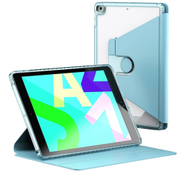 Husa pentru iPad 10.2 2019/2020/2021 - Techsuit Crystal Vision - Bleu 