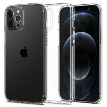 Husa pentru iPhone 12 Pro Max - Spigen Ultra Hybrid - Clear 